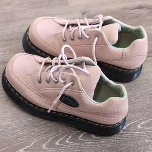 Dr. Martens Pink Suede Shoes